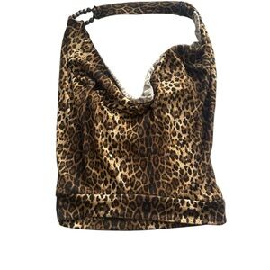 Leopard Print Low cut shirt